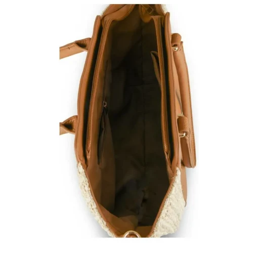 Sac à Main MARRON Femme Motif Uni