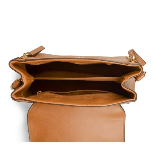 Sac à Main MARRON Femme Motif Fleuri