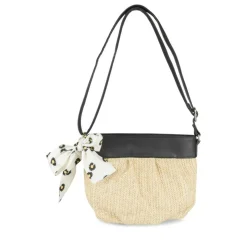 Sac à Main NOIR Femme Motif Fleuri