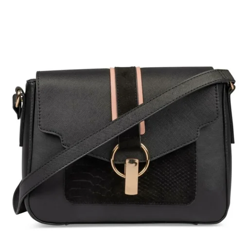 Sac à Main NOIR Femme Motif Uni