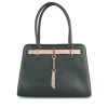Sac à Main NOIR Femme Motif Coeurs