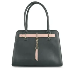 Sac à Main NOIR Femme Motif Coeurs