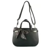 Sac à Main NOIR Femme Motif Fleuri
