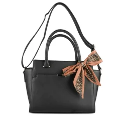 Sac à Main NOIR Femme Motif Fleuri