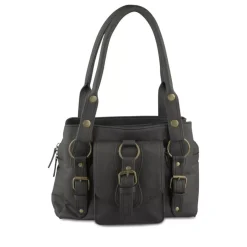 Sac à Main NOIR Femme Motif Uni