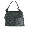 Sac à Main NOIR Femme Motif Carreaux