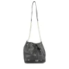 Sac à Main NOIR Femme Motif Coeurs