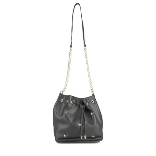 Sac à Main NOIR Femme Motif Coeurs
