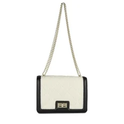 Sac à Main NOIR Femme Motif Fausse Fourrure