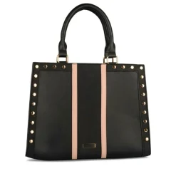 Sac à Main NOIR Femme Motif Clouté