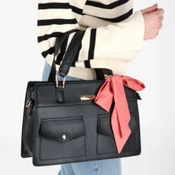 Sac à Main NOIR Femme Motif A Pois