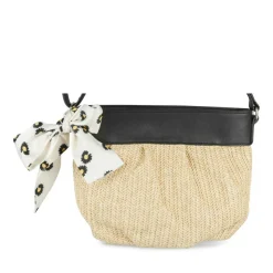 Sac à Main NOIR Femme Motif Fleuri