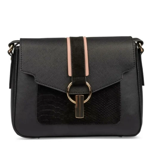 Sac à Main NOIR Femme Motif Uni