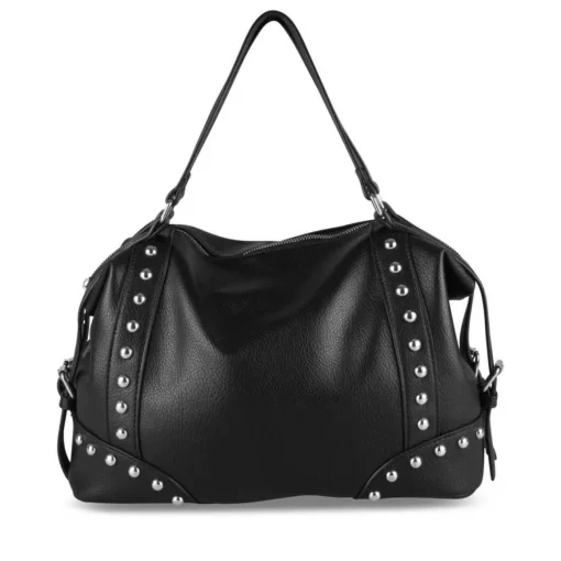 Sac à Main NOIR Femme Motif Clouté