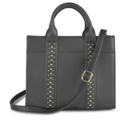Sac à Main NOIR Femme Motif Clouté