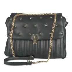 Sac à Main NOIR Femme Motif Clouté