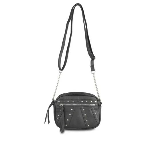 Sac à Main NOIR Femme Motif Clouté