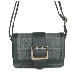 Sac à Main NOIR Femme Motif Carreaux