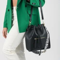 Sac à Main NOIR Femme Motif Animal