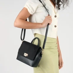 Sac à Main NOIR Femme Motif Uni