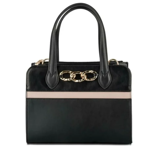 Sac à Main NOIR Femme Motif Chaîne