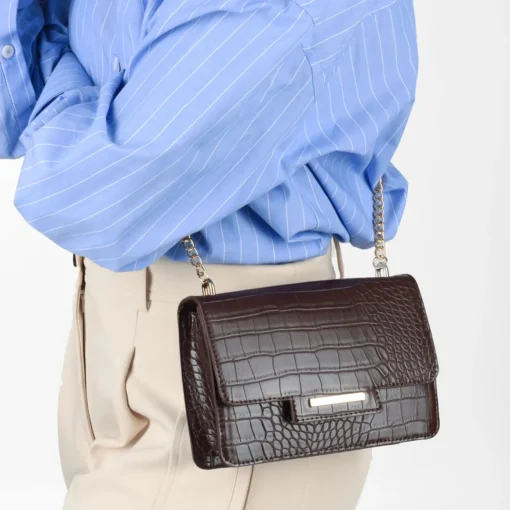 Sac à Main NOIR Femme Motif Uni