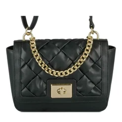 Sac à Main NOIR Femme Motif Tressé