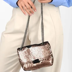 Sac à Main NOIR Femme Motif Paillettes