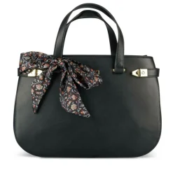 Sac à Main NOIR Femme Motif Fleuri