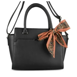 Sac à Main NOIR Femme Motif Fleuri