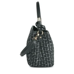 Sac à Main NOIR Femme Motif Carreaux