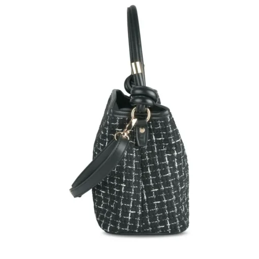 Sac à Main NOIR Femme Motif Carreaux