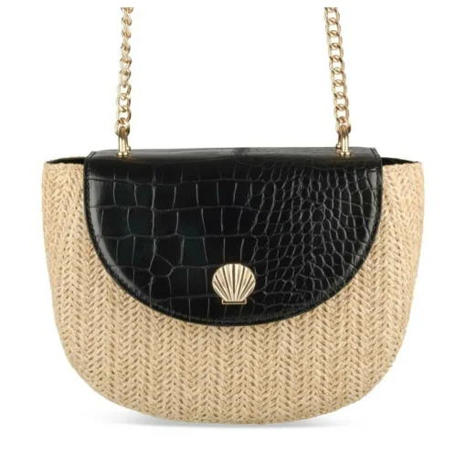 Sac à Main NOIR Femme Motif Uni