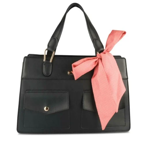 Sac à Main NOIR Femme Motif A Pois