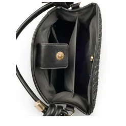 Sac à Main NOIR Femme Motif Carreaux