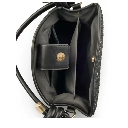 Sac à Main NOIR Femme Motif Carreaux