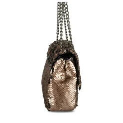 Sac à Main NOIR Femme Motif Paillettes