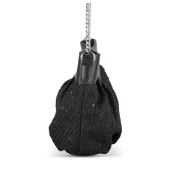 Sac à Main NOIR Femme Motif Paillettes