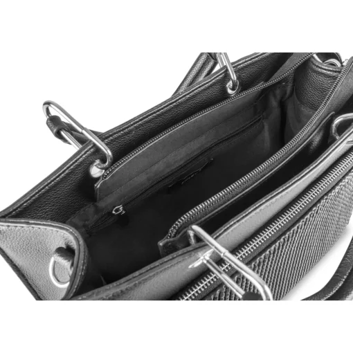 Sac à Main NOIR Femme Motif Uni