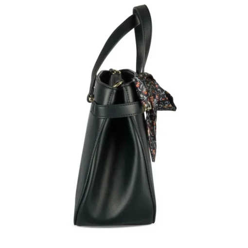 Sac à Main NOIR Femme Motif Fleuri