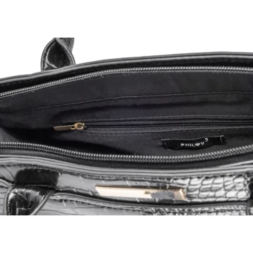 Sac à Main NOIR Femme Motif Uni