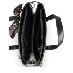 Sac à Main NOIR Femme Motif Fleuri