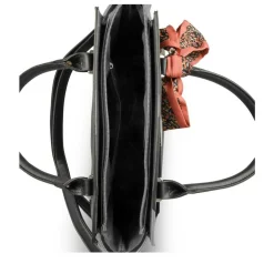 Sac à Main NOIR Femme Motif Fleuri
