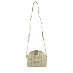 Sac à Main OR Femme Motif Tressé