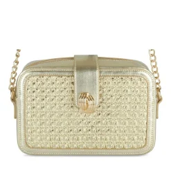 Sac à Main OR Femme Motif Tressé