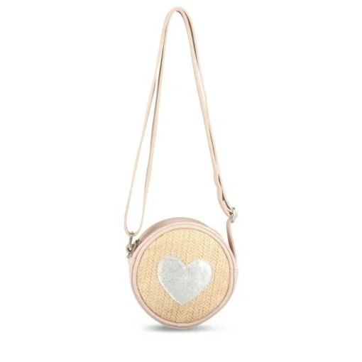 Sac à Main ROSE Fille Motif Coeurs