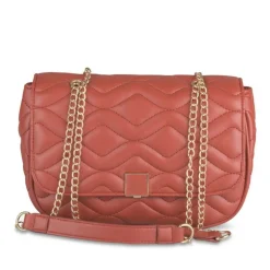 Sac à Main ROUGE Femme Motif Uni