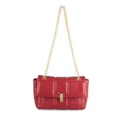 Sac à Main ROUGE Femme Motif Uni