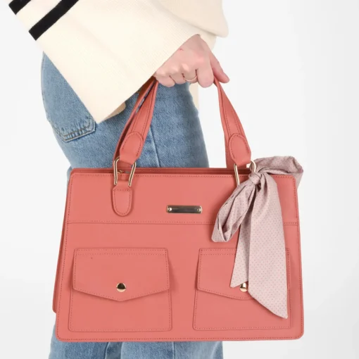 Sac à Main ROUGE Femme Motif A Pois