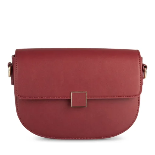 Sac à Main ROUGE Femme Motif Uni